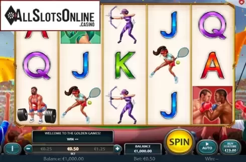 Reel screen. The Golden Games from Nucleus Gaming