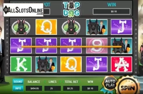 Win screen 1. Top Dog from Arrows Edge