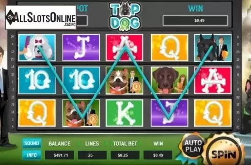 Win screen 3. Top Dog from Arrows Edge