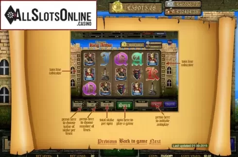 Screen4. Treasures of King Arthur from Cozy