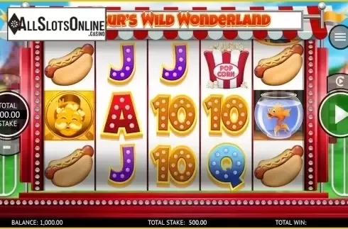 Reels screen. Wilbur's Wild Wonderland from CORE Gaming