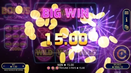 Wild Bonus Re-Spins slot screenshot 3