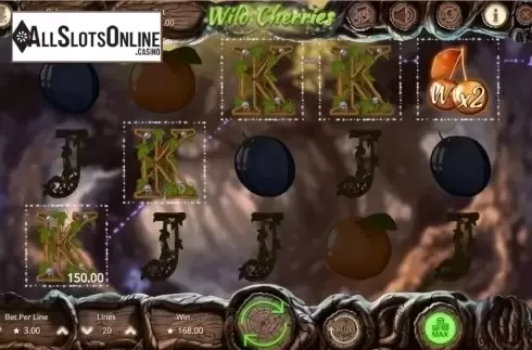 Win Screen . Wild Cherries from Booming Games