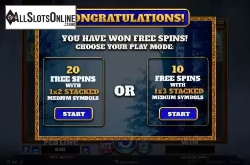 Choose FS mode screen