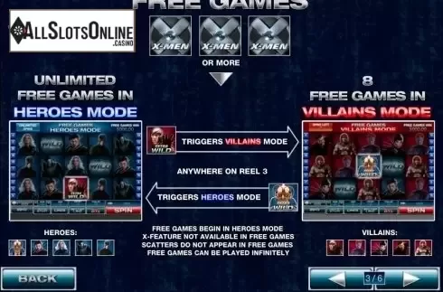 Screen5. X-Men from Playtech