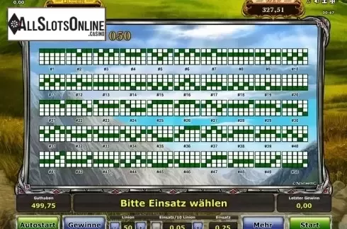 Paytable 4. Zenia Queen of War from Greentube