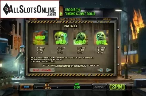 Screen6. Zombie Rush from Leander Games