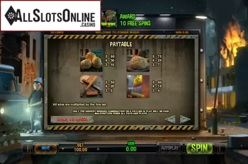 Screen8. Zombie Rush from Leander Games