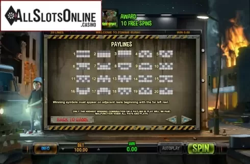 Screen9. Zombie Rush from Leander Games