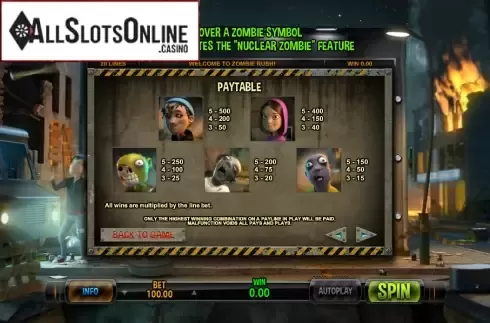 Screen7. Zombie Rush from Leander Games