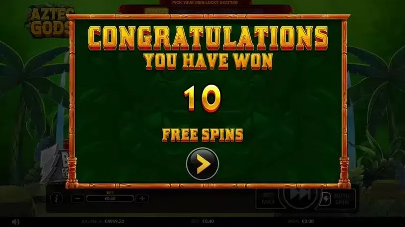 Aztec Gods slot screenshot 3