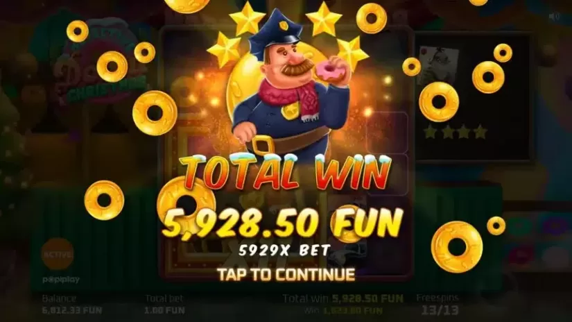 Detective Donut Christmas slot screenshot 8