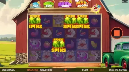 Dick The Farmer slot screenshot 2