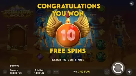 Echnaton Gold slot screenshot 3