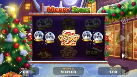 Merry Spins slot screenshot 5