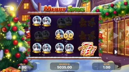Merry Spins slot screenshot 3
