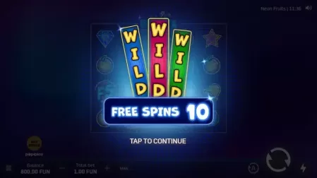 Neon Fruits slot screenshot 4