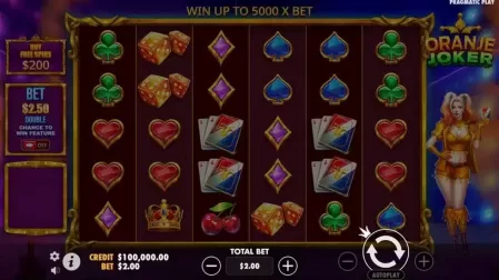 Oranje Joker slot screenshot 1