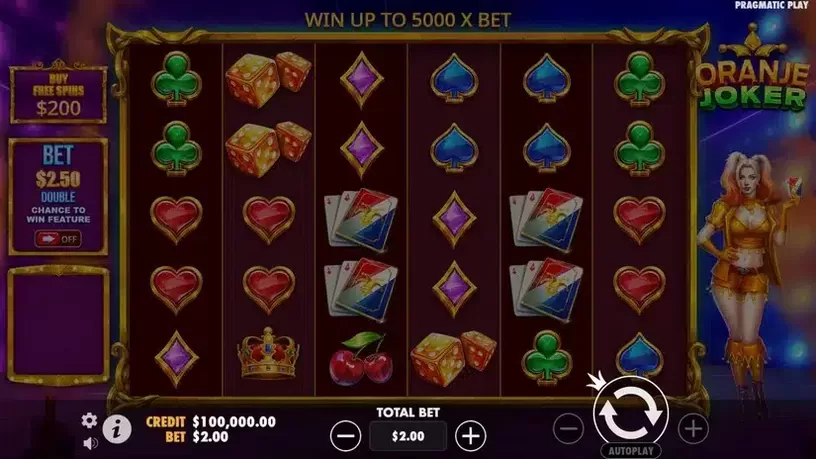 Oranje Joker slot screenshot 1