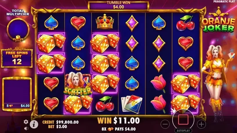 Oranje Joker slot screenshot 4