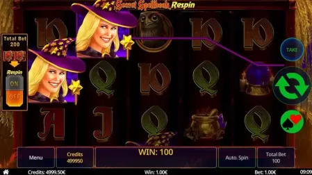 Secret Spellbook slot screenshot 2
