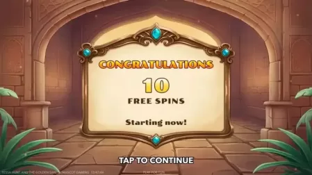 Tessa Hunt and the Golden Sands slot screenshot 2