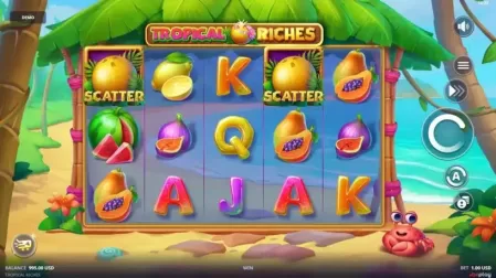 Tropical Riches slot screenshot 1