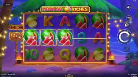 Tropical Riches slot screenshot 4