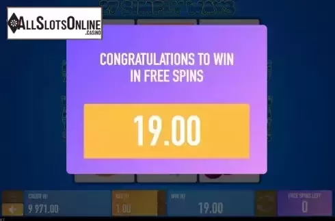 Win Free Spins screen