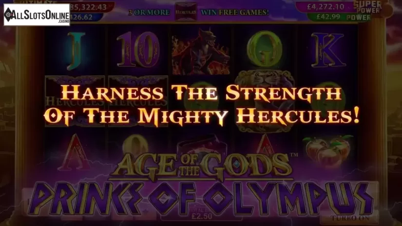 Screen 2. Age of The Gods™ Prince of Olympus from Playtech