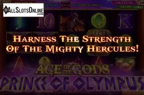 Screen 2. Age of The Gods™ Prince of Olympus from Playtech