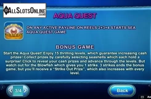 Paytable 3. Aqua Cash (NeoGames) from NeoGames