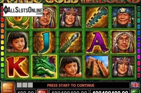 Screen2. Aztec Gold The Legend from Casino Technology