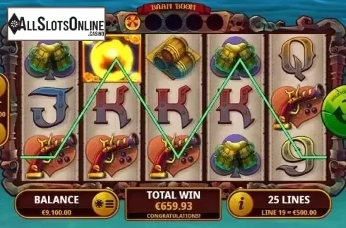 Win Screen. Baam Boom from Playtech