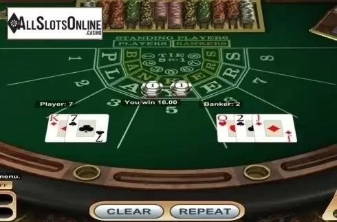 Game Screen. Baccarat (Betsoft) from Betsoft