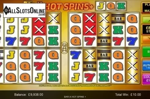 Win screen 5. Bar-X Hot Spins+ from Inspired Gaming