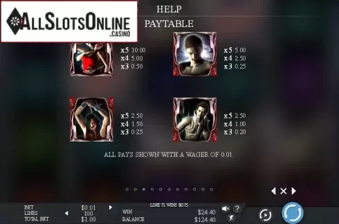 Paytable 3. Bloodlines from Genesis