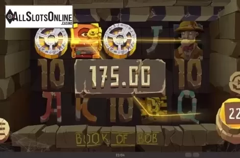 Win Screen 4. Book of Bob from Mighty Finger