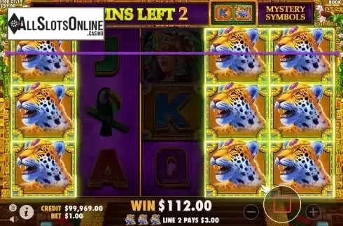 Free Spins Gameplay Screen