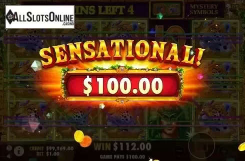Sensational Win Screen