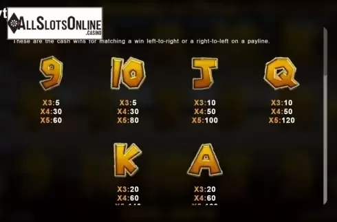 Paytable 1. Bounty Of Troy from Magma