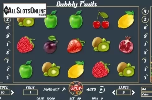 Reel screen. Bubbly Fruits from BetConstruct