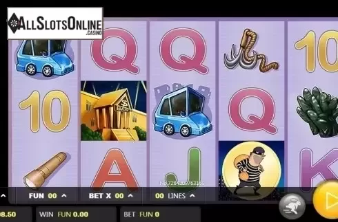 Reel screen. Burglar from JDB168