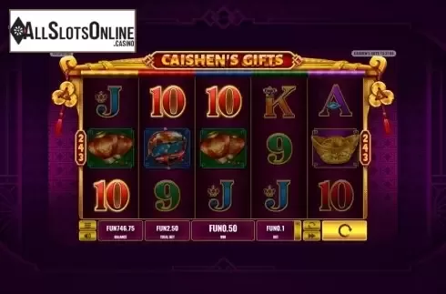Win Screen. Caishen's Gift from Platipus