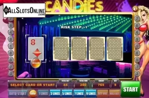 Gamble game . Candies from GameX