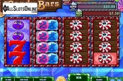 Reels screen. Candy Bars from IGT