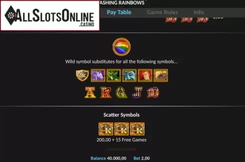 Symbols. Cashing Rainbows Pull Tab from Realistic