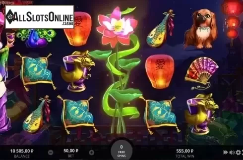 Violet Queen screen. Charming Queens from Evoplay Entertainment