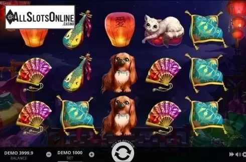 Game Workflow screen. Charming Queens from Evoplay Entertainment
