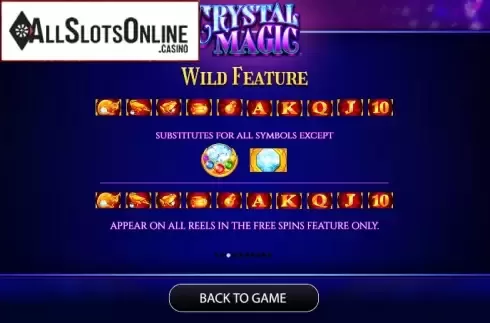 Paytable 3. Crystal Magic from AGS